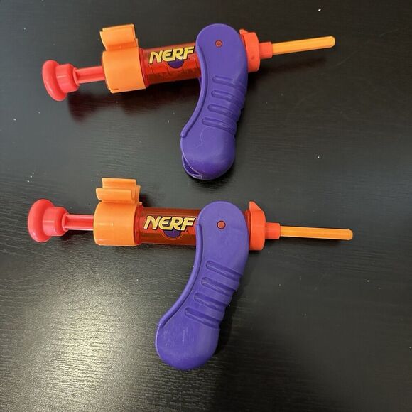 Kenner Nerf Rip Rockets 1993 Rare complete Lot Of 2 No Darts Vintage Nerf Guns - Picture 1 of 6